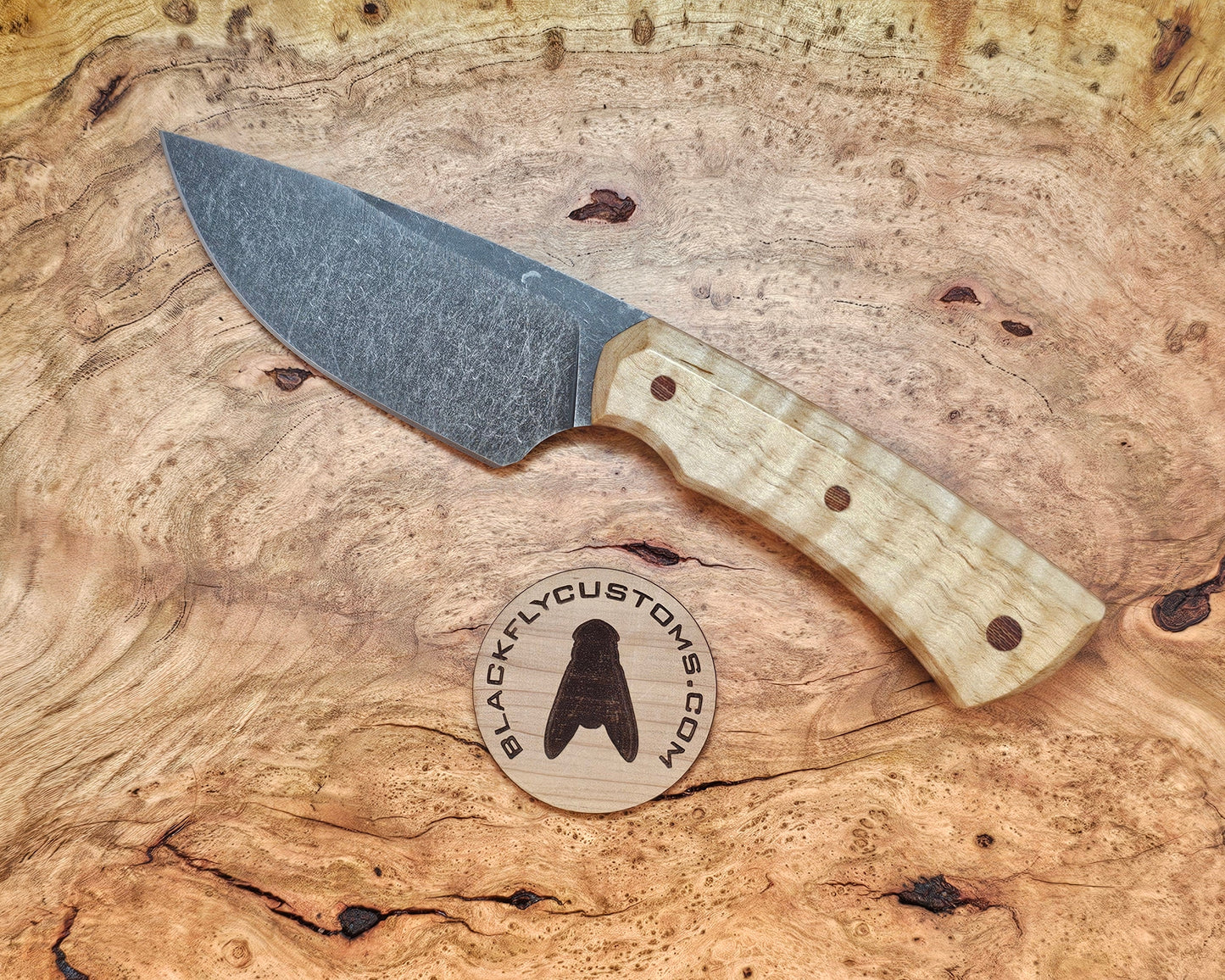 Rhino with Curly Maple