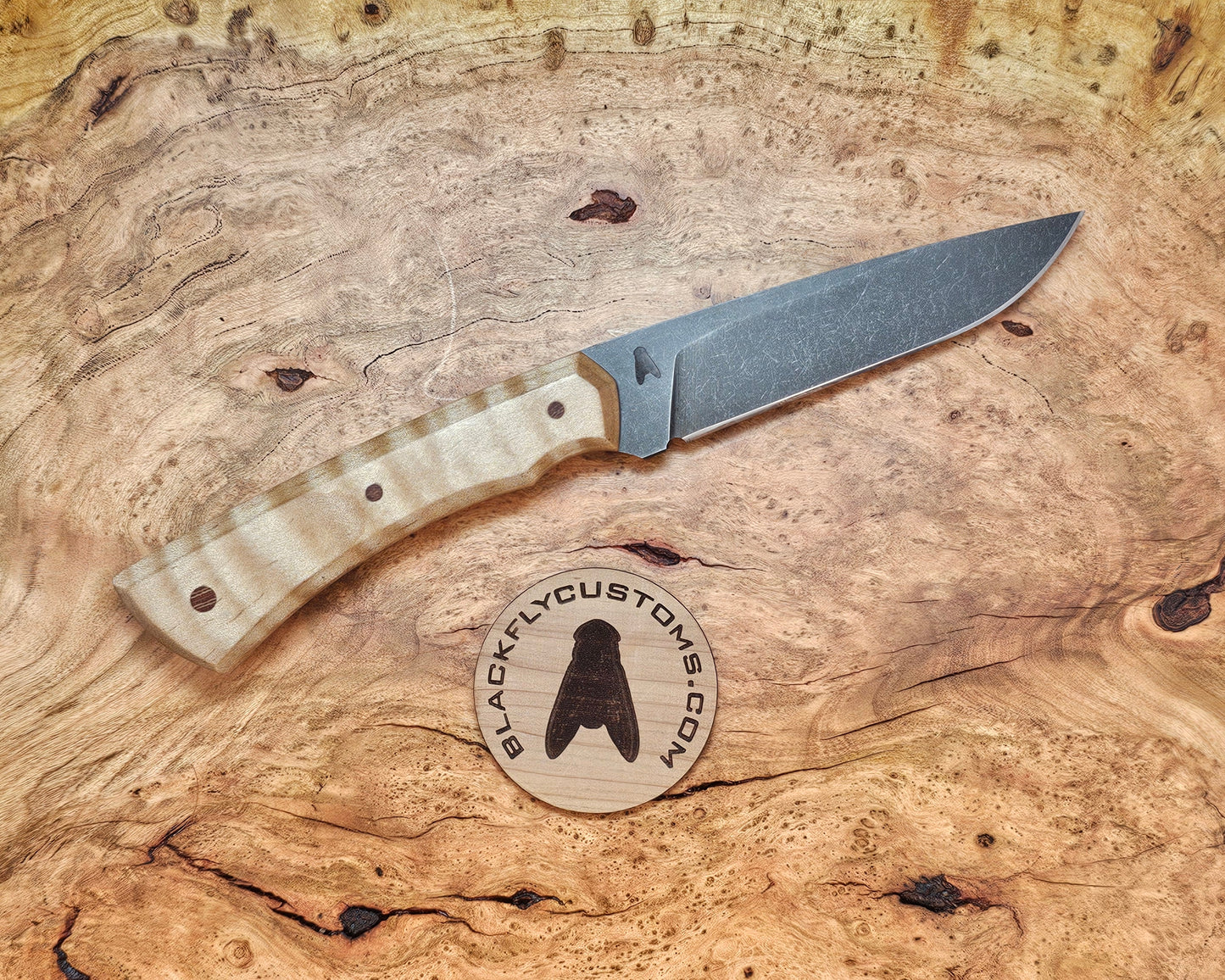 Mongoose with Curly Maple