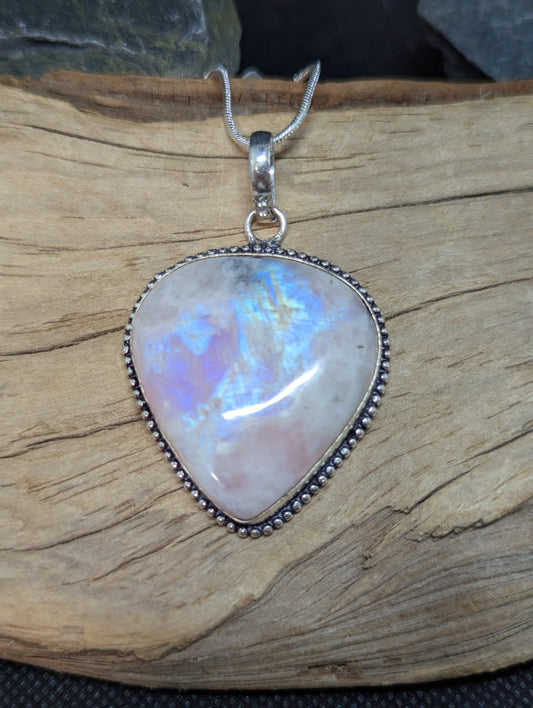 Pink Rainbow Moonstone