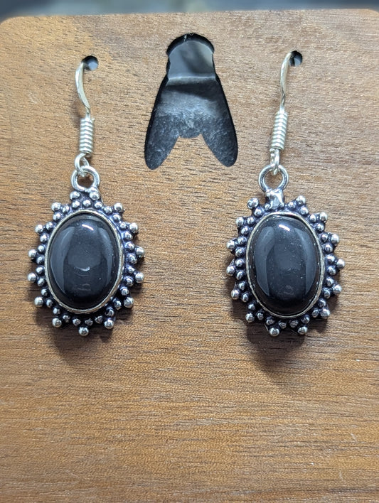 Silver sheen obsidian