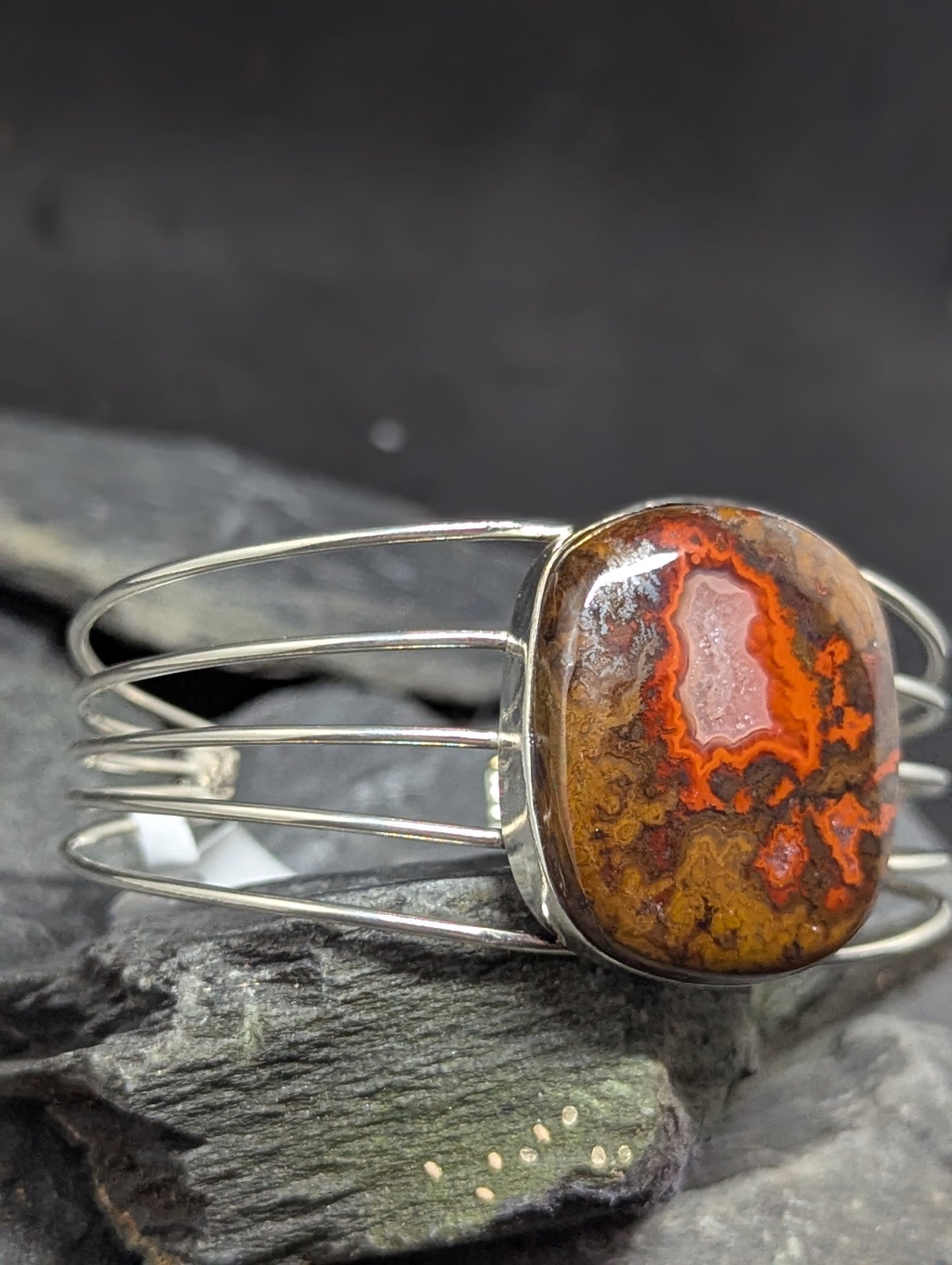 Moroccan Seam Agate Bracelet