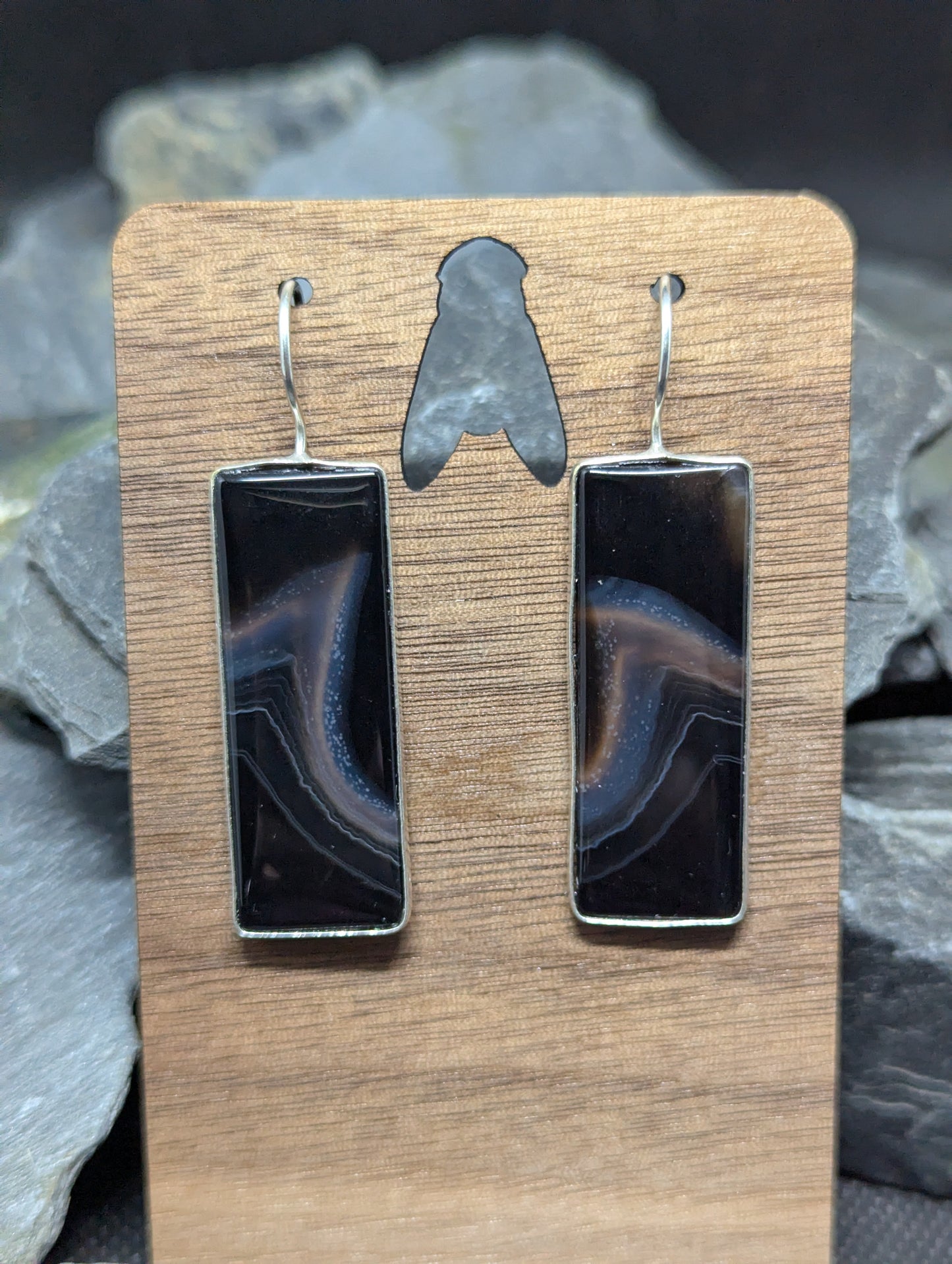 Banded Agate Earrings