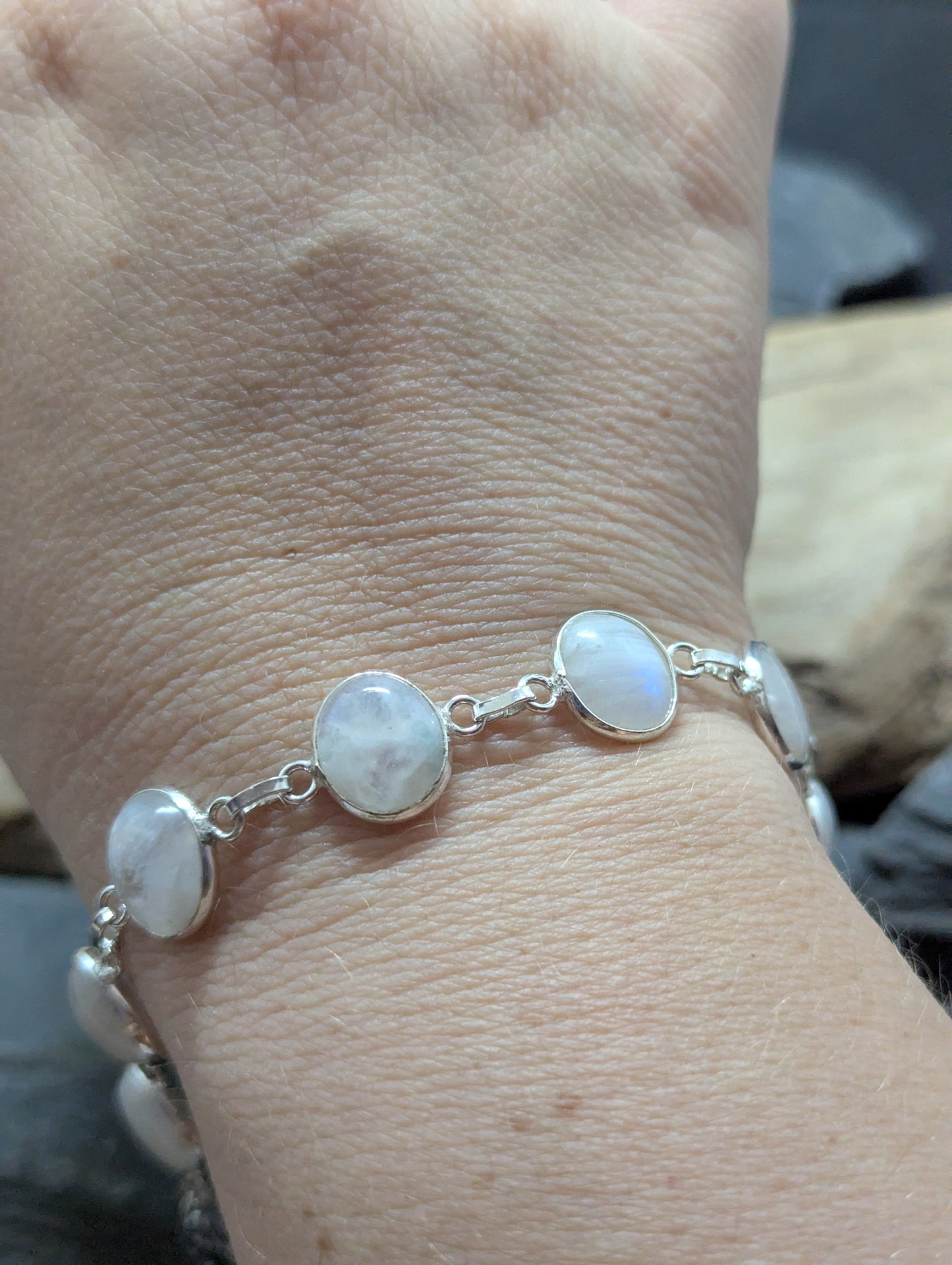 Rainbow Moonstone Bracelet