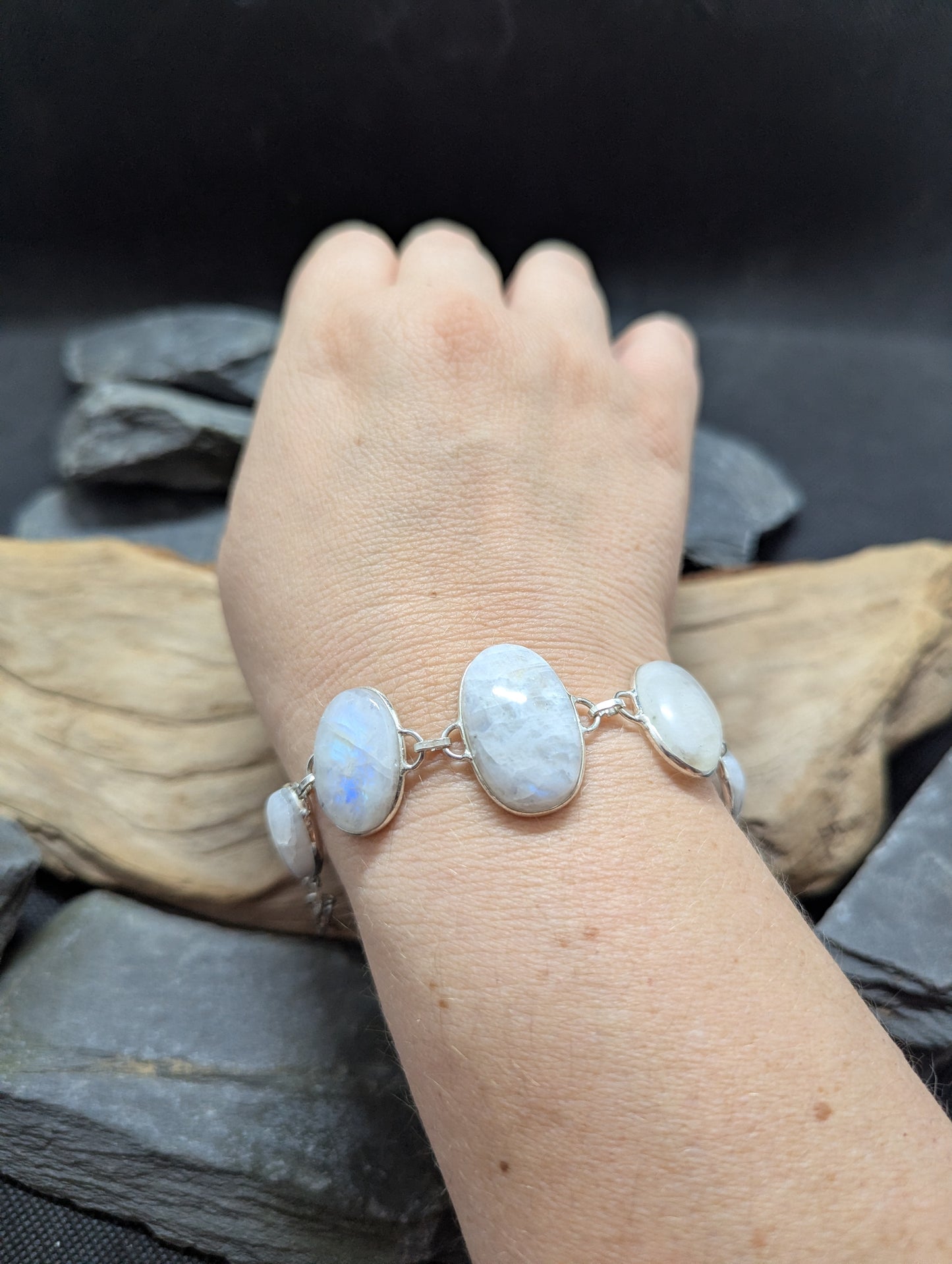 Rainbow Moonstone Bracelet