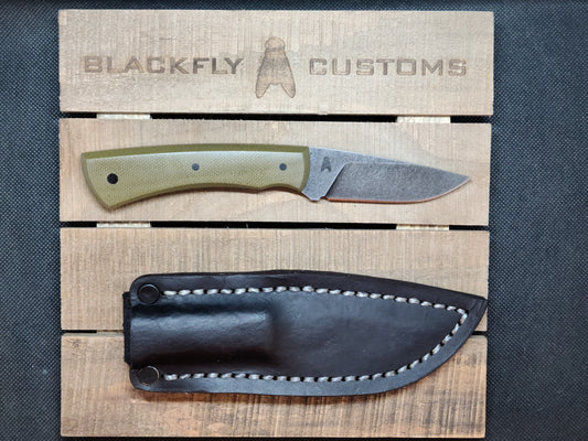 Jackal with Olive Green Micarta (AVAILABLE TO ORDER)