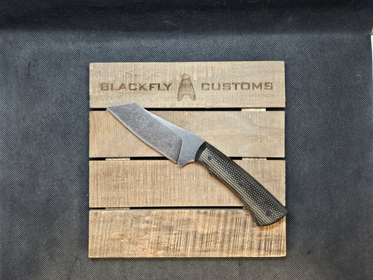 Hyena with Black Canvas Micarta (Available for Order)