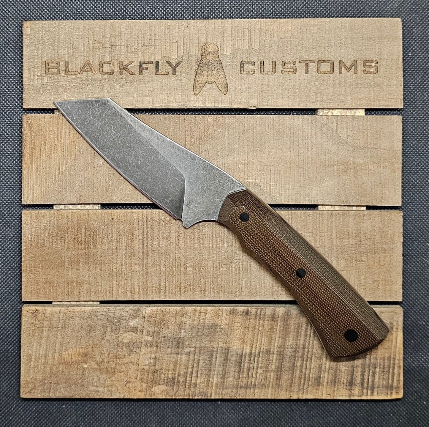 Hyena with OD Green Micarta