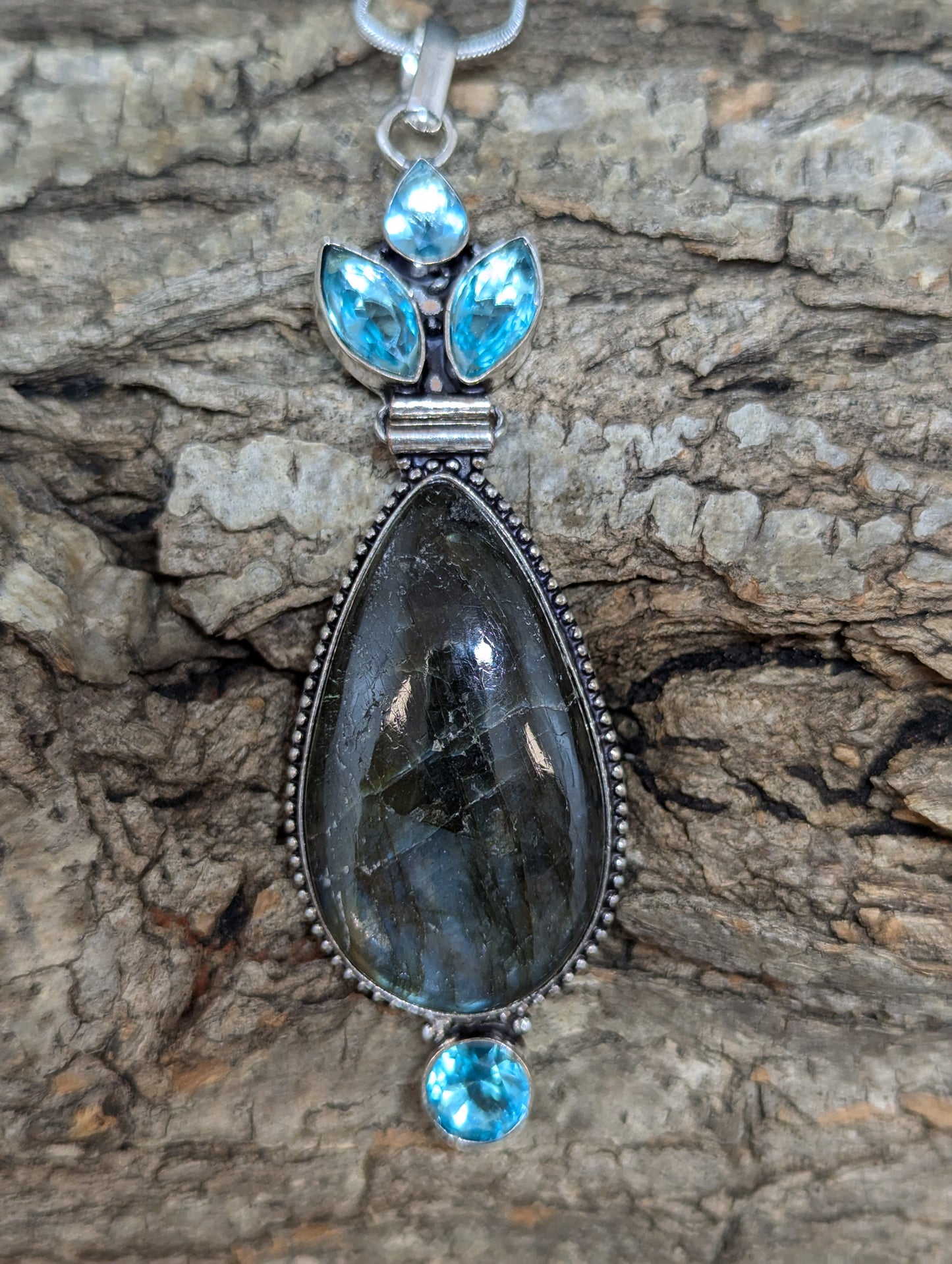 Labradorite and London Blue Topaz