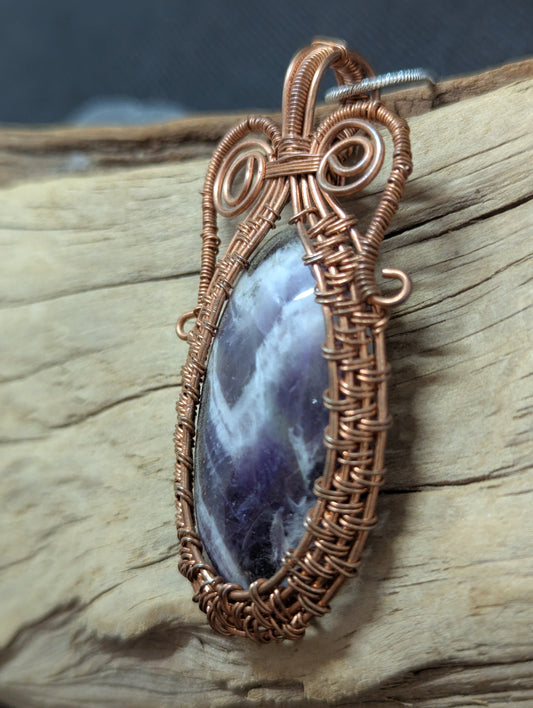 Copper Wire Wrapped Amethyst