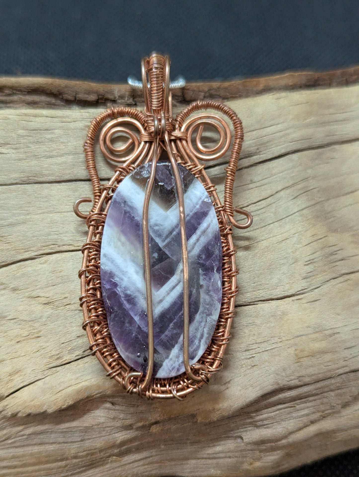 Copper Wire Wrapped Amethyst