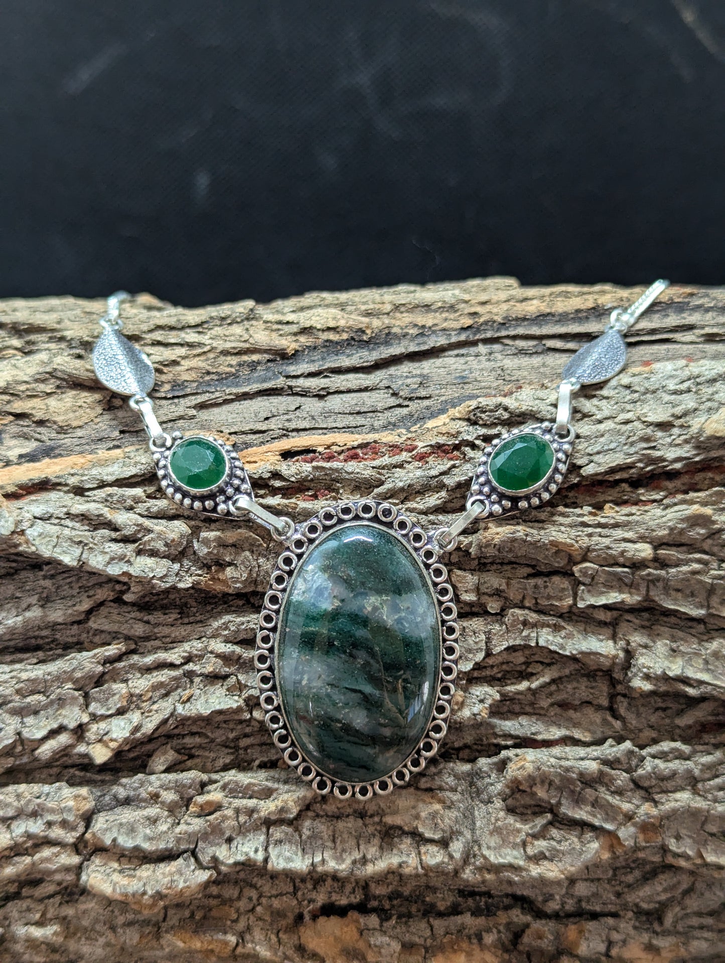 Indian Moss Agate & Green Onyx