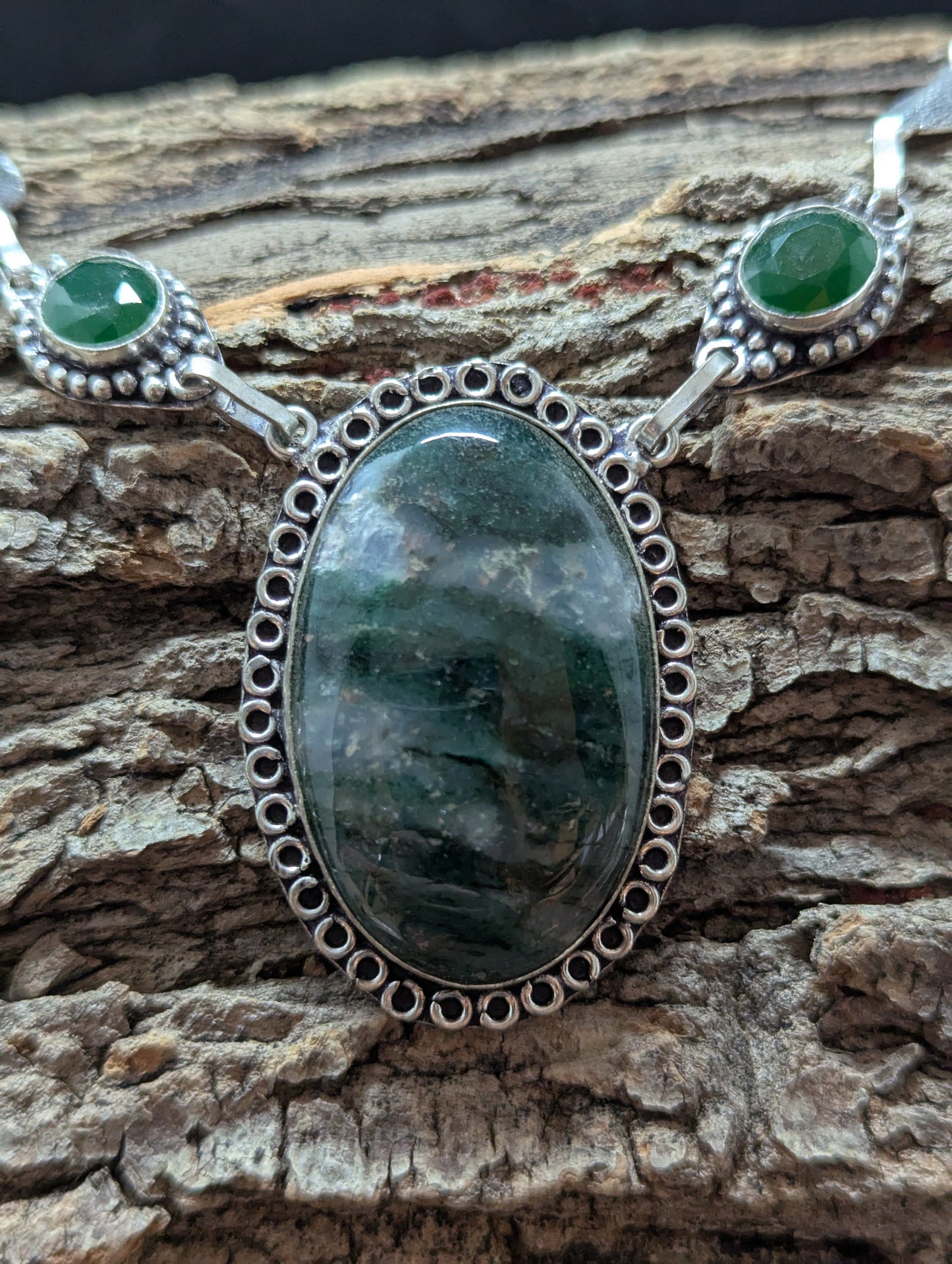 Indian Moss Agate & Green Onyx