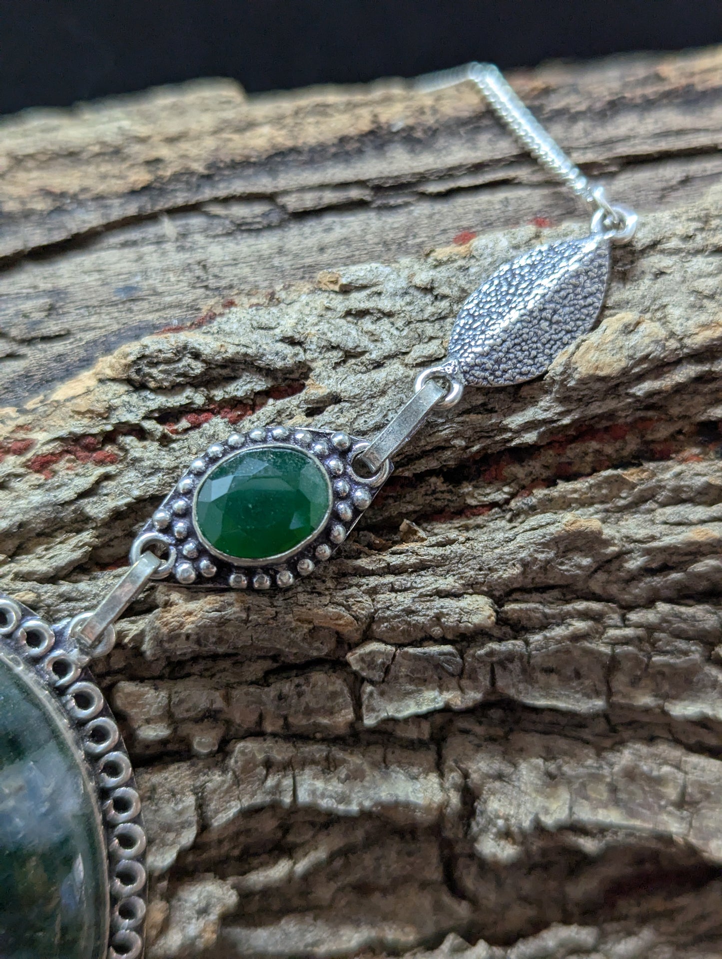 Indian Moss Agate & Green Onyx