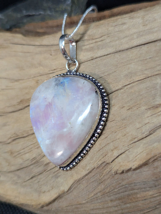 Pink Rainbow Moonstone