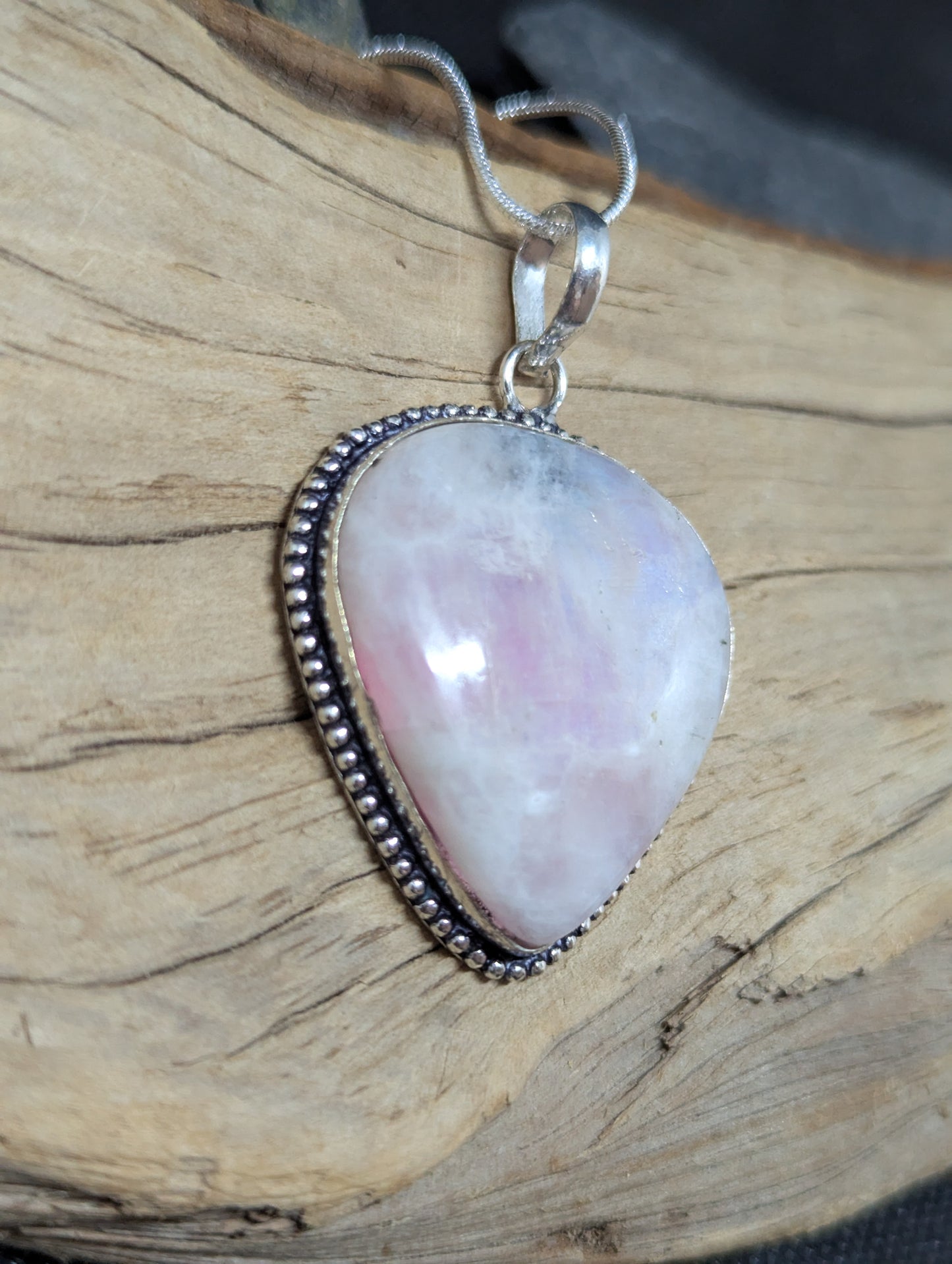 Pink Rainbow Moonstone