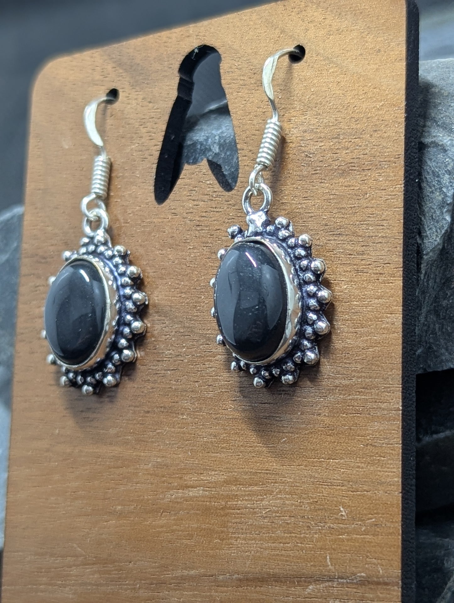 Silver sheen obsidian