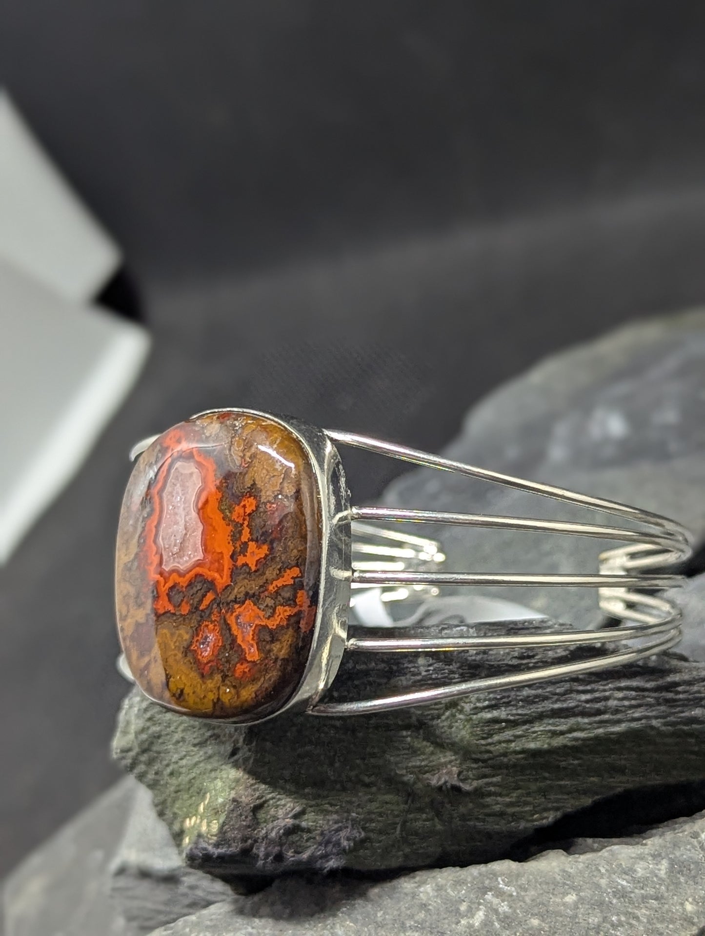 Moroccan Seam Agate Bracelet