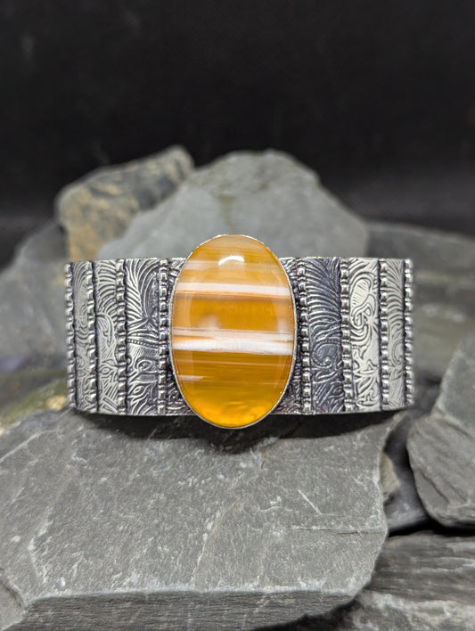 Orange lace agate Bracelet