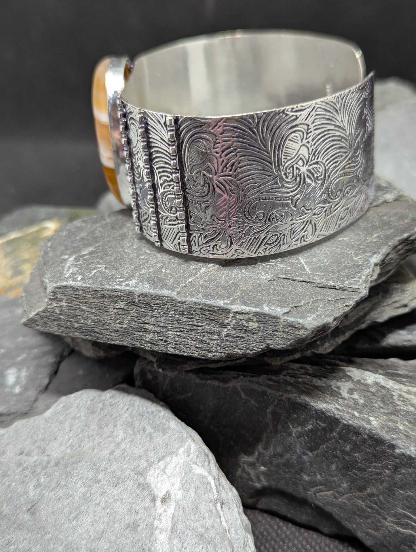 Orange lace agate Bracelet