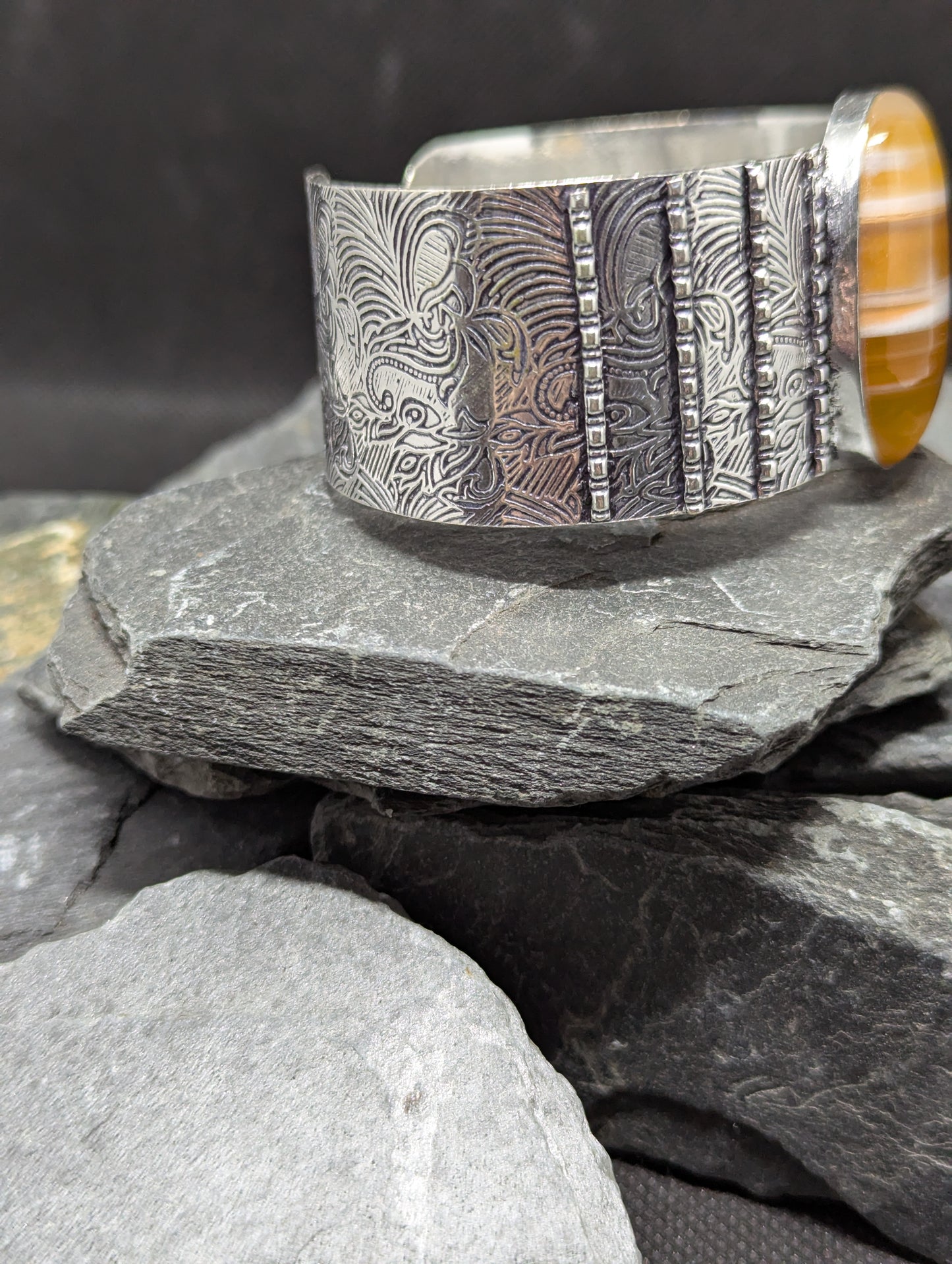 Orange lace agate Bracelet