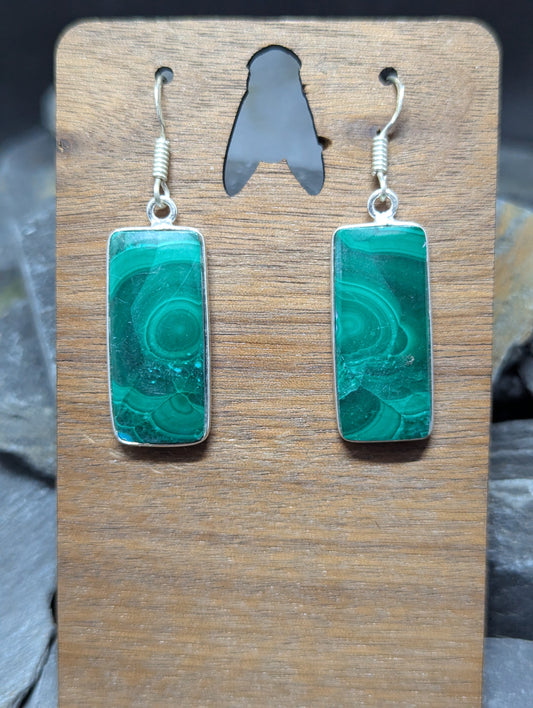 Malachite Earrings