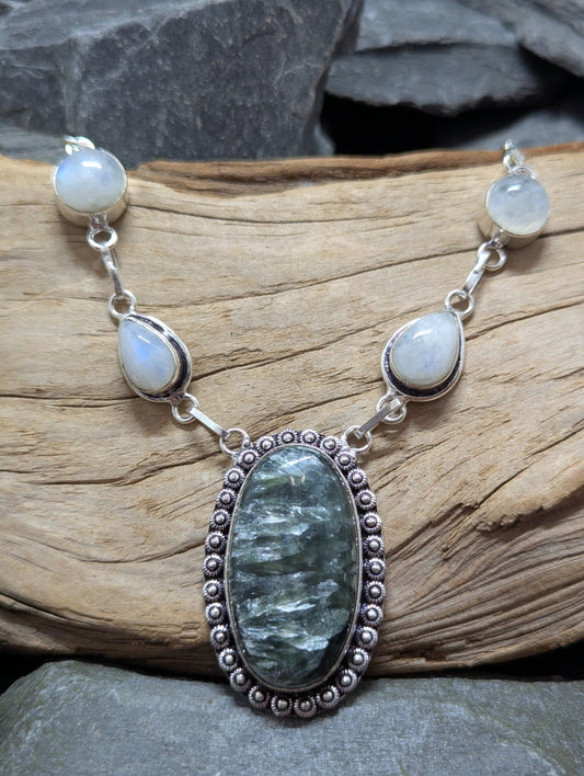 Seraphinite & Rainbow Moonstone