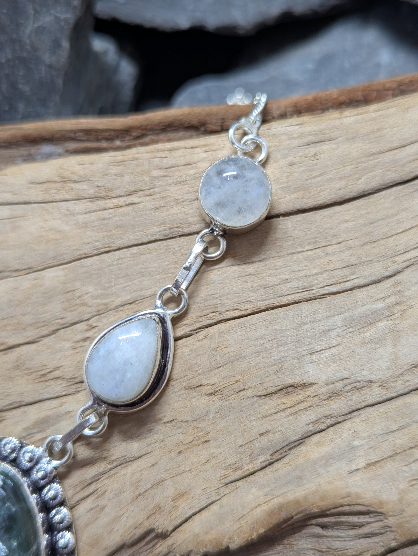 Seraphinite & Rainbow Moonstone