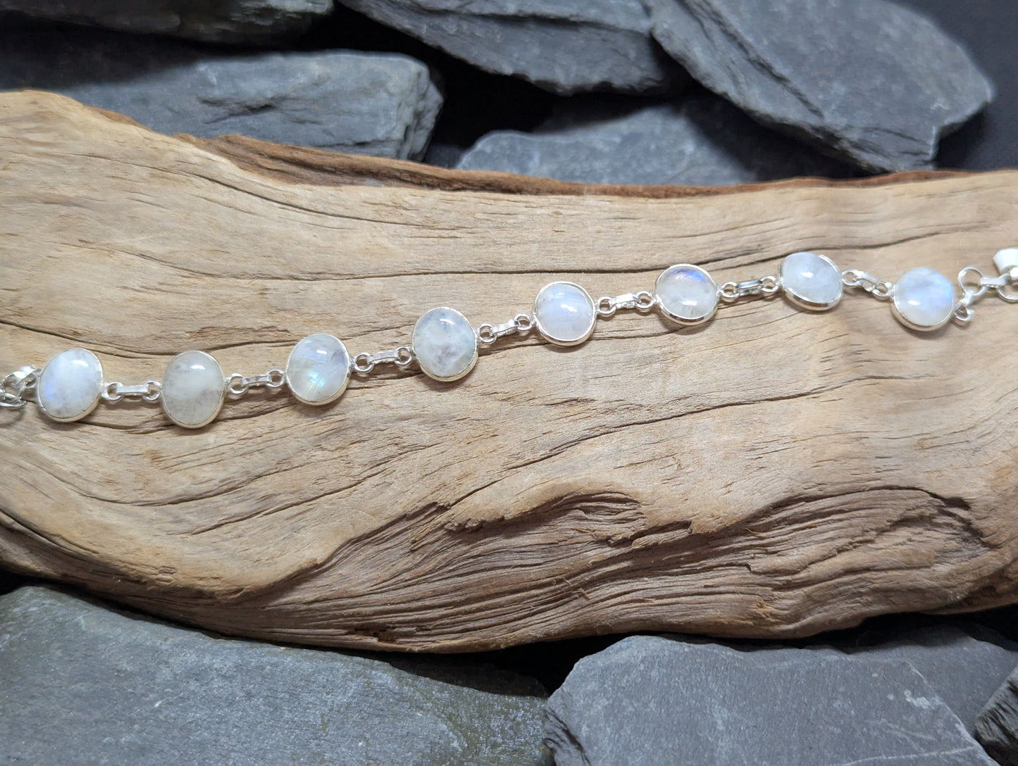 Rainbow Moonstone Bracelet