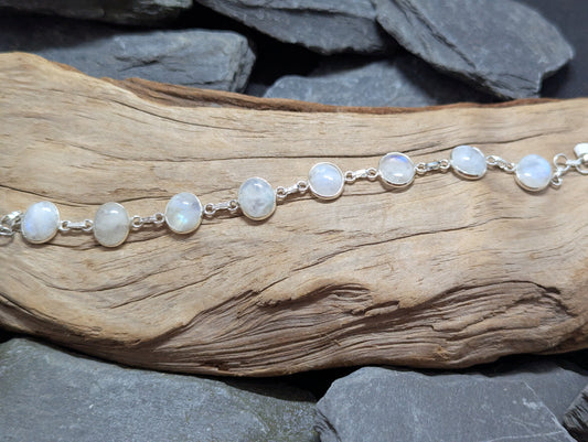 Rainbow Moonstone Bracelet