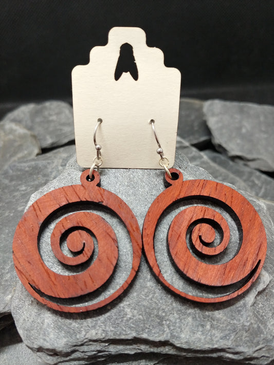 Padauk Round Swirl